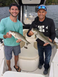 September Lake Lanier Striper Fishing Double