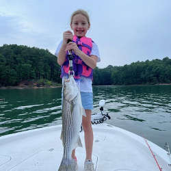 Kids can catch Lake Lanier Stripers