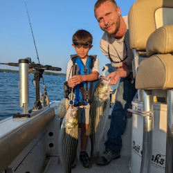 Lake Lanier Striper Fishing Family