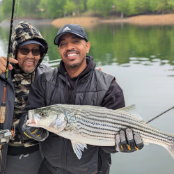 Two Men Lake Lanier Striped Bass - May 2023