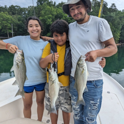 Families Catching Lake Lanier Striped Bass