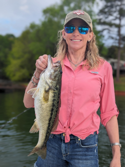 Lady Catches Lake Lanier Spotted Bass