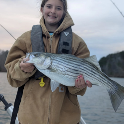 Kids love striper fishing on lanier