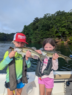Love when kids catch fish on Lake Lanier