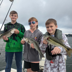 Family Striper Fishing on Lake Lanier