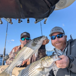 Captain Ron Catches Lake Lanier Striper