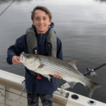 Kid Catches Lake Lanier Striper