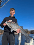Kid Catches Lake Lanier Striper