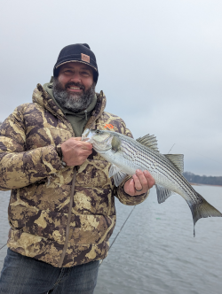 January Lake Lanier Striper Fishing