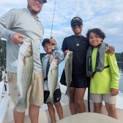 Families Catching Lake Lanier Striped Bass